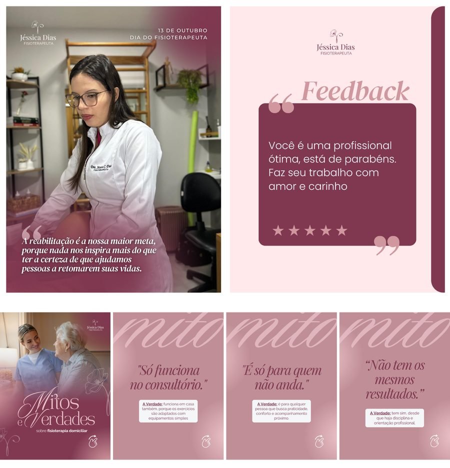 Design social media - Jéssica Dias Fisioterapeuta